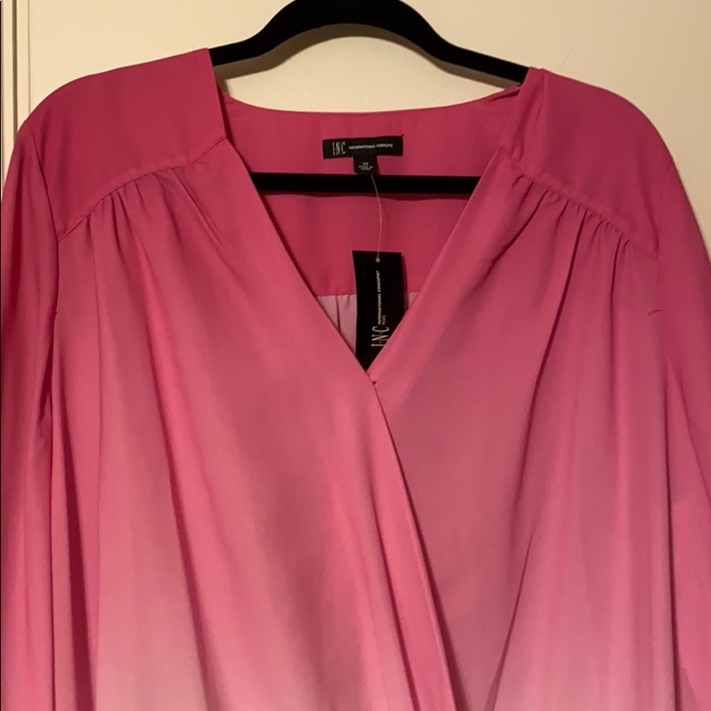 INC Pink Ombré Blouse - Picture 3 of 6